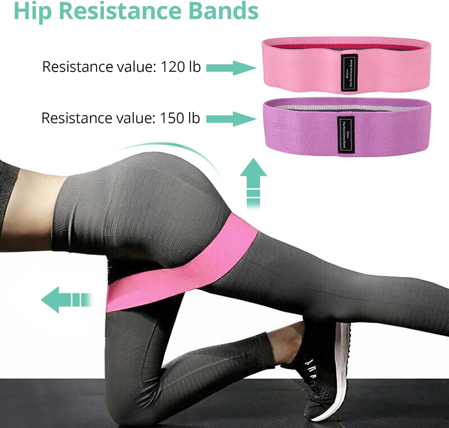 VINTEAM Barbell Pad Set for Squats Hip Thrusts Upgraded Bar Neck Pads Workout Foam Weightlifting Cushion with 2 Gym Ankle Straps 2 Hip Resistance Bands Fits Standard Olympic Bars with a Carry Bag