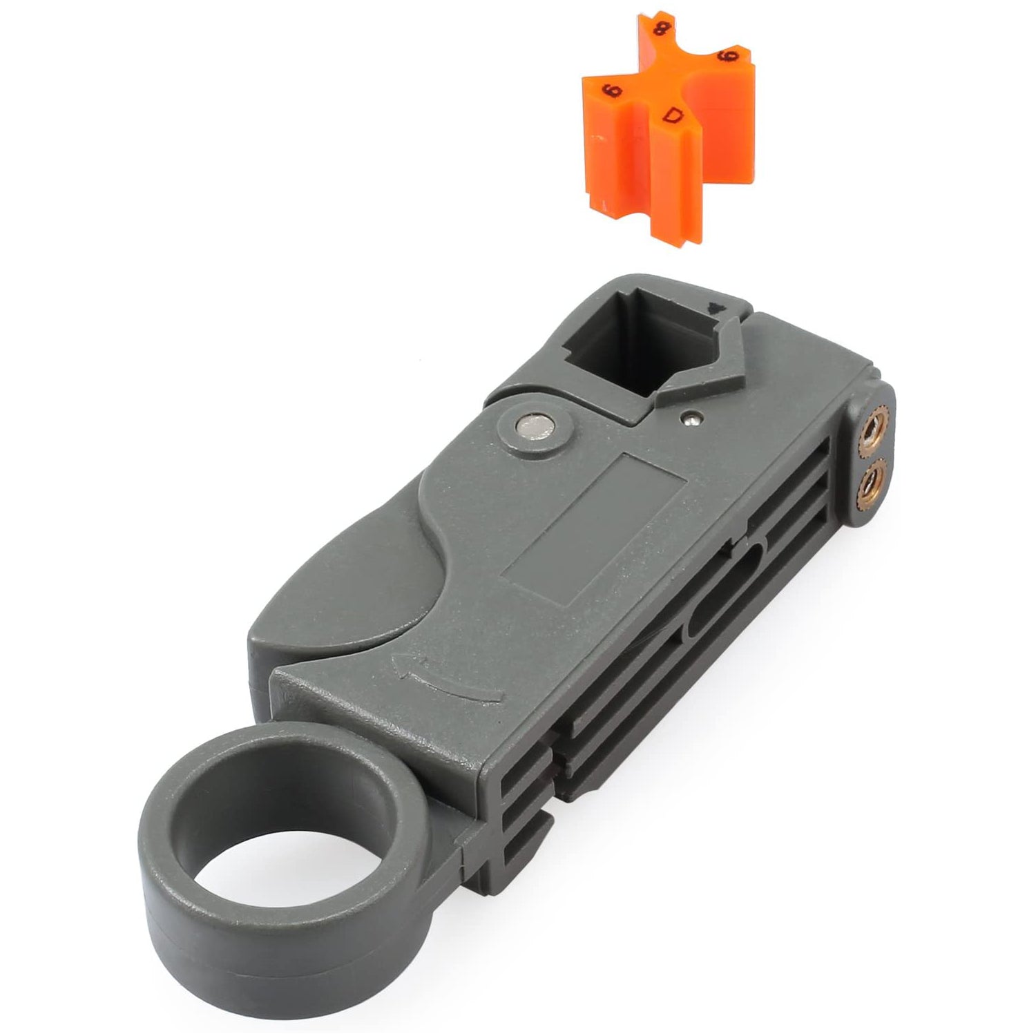 VinTeam Coax Cable Crimper, Coaxial Compression Tool Kit Wire Stripper with Rotary Coaxial Cable Cutter and 20 Pcs F-Type RG6 RG59 Connectors