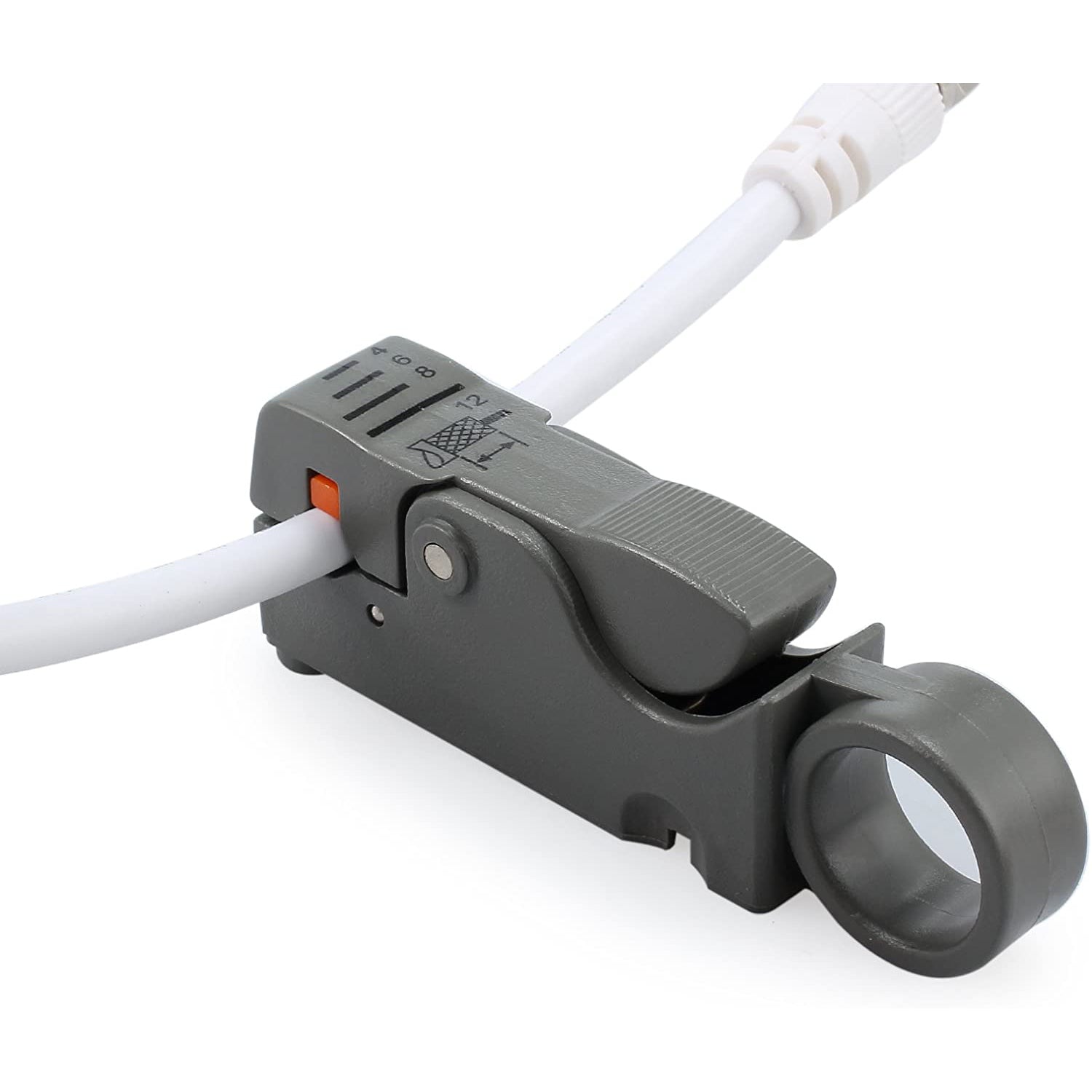 VinTeam Coax Cable Crimper, Coaxial Compression Tool Kit Wire Stripper with Rotary Coaxial Cable Cutter and 20 Pcs F-Type RG6 RG59 Connectors