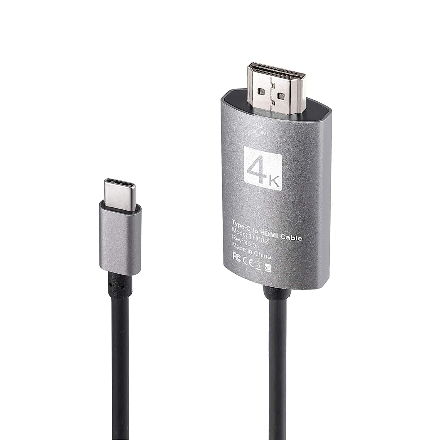 VinTeam USB C to HDMI Adapter USB Type-C to HDMI Cable for Samsung S10 Galaxy S9 Note 8 MacBook Pro Surface Book Compatible with Thunderbolt 3
