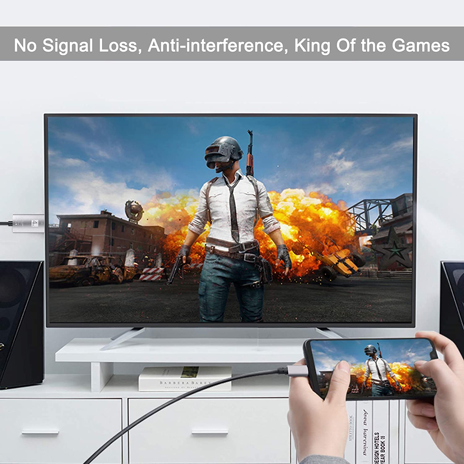 VinTeam USB C to HDMI Adapter USB Type-C to HDMI Cable for Samsung S10 Galaxy S9 Note 8 MacBook Pro Surface Book Compatible with Thunderbolt 3