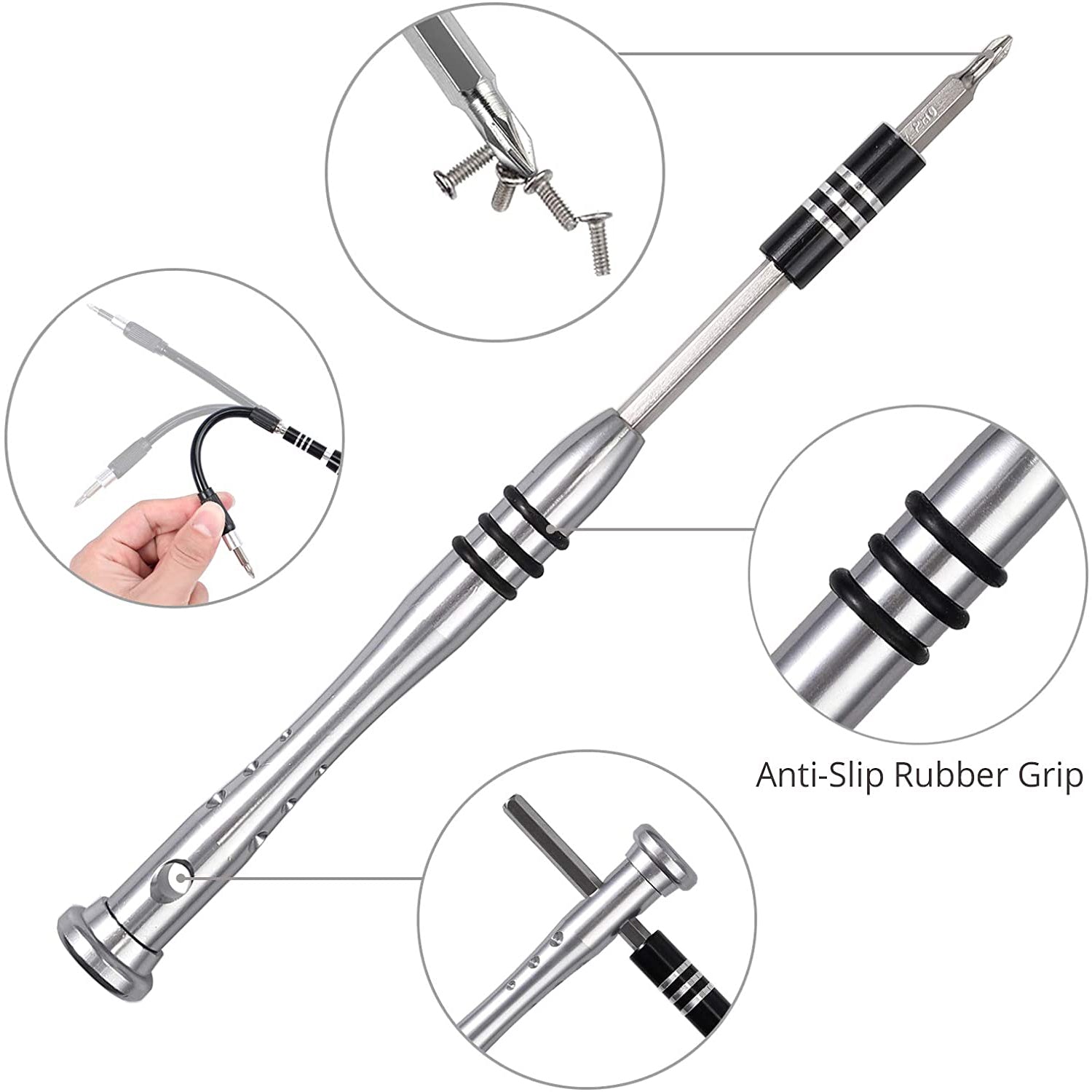 VinTeam Screwdriver Set 115 in 1 Precision Screwdriver Repair Tool Kit Magnetic Professional Removable Tool for iPhone X, 8, 7/ Cellphone/Computer/Tablet/Game Console/Electronic etc