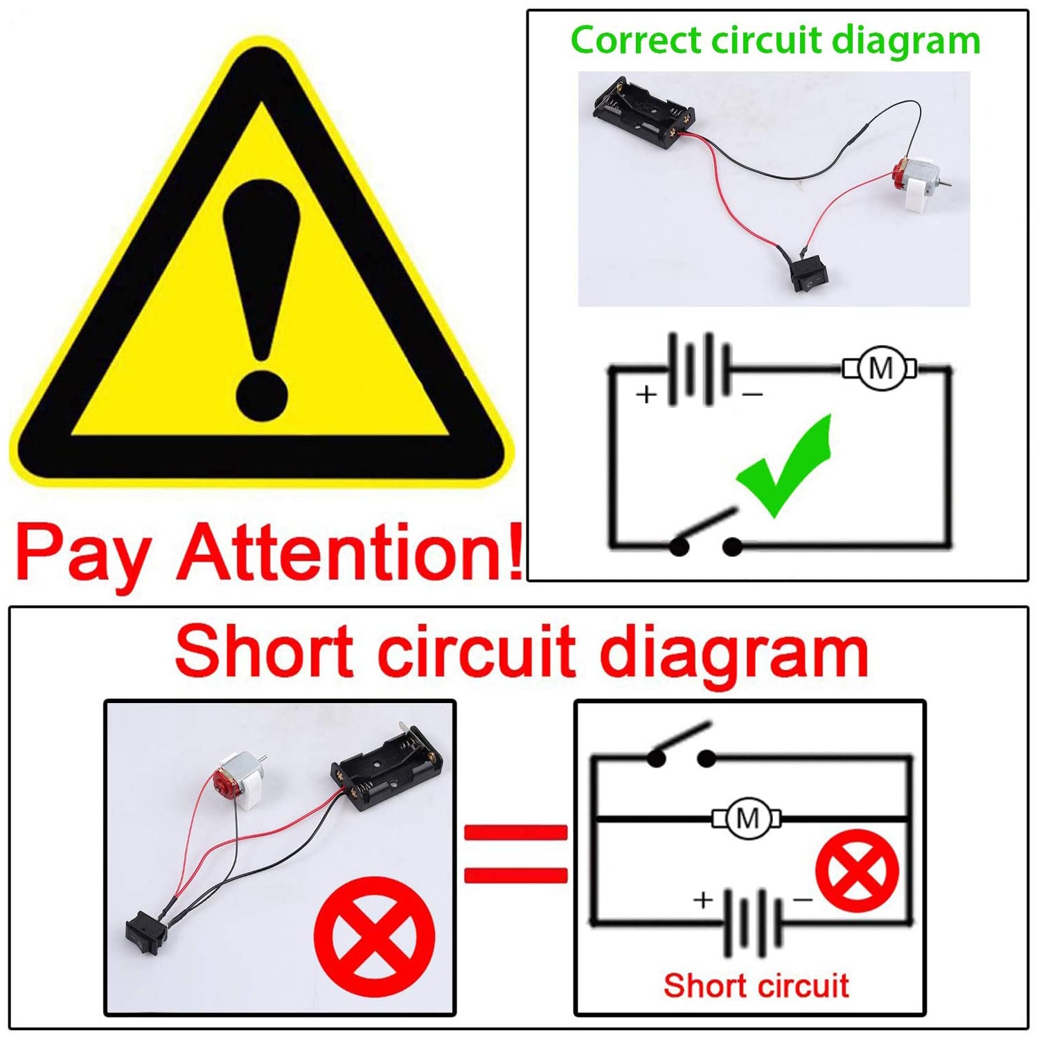 VinTeam 6 Set DC Motor Kit, Rectangular Electric 1.5-3V 24000RPM Mini Motor with 86 Pcs Plastic Gears, Motor Mounting Bracket,Boat Rocker Switch, Shaft Propeller for DIY Science Projects