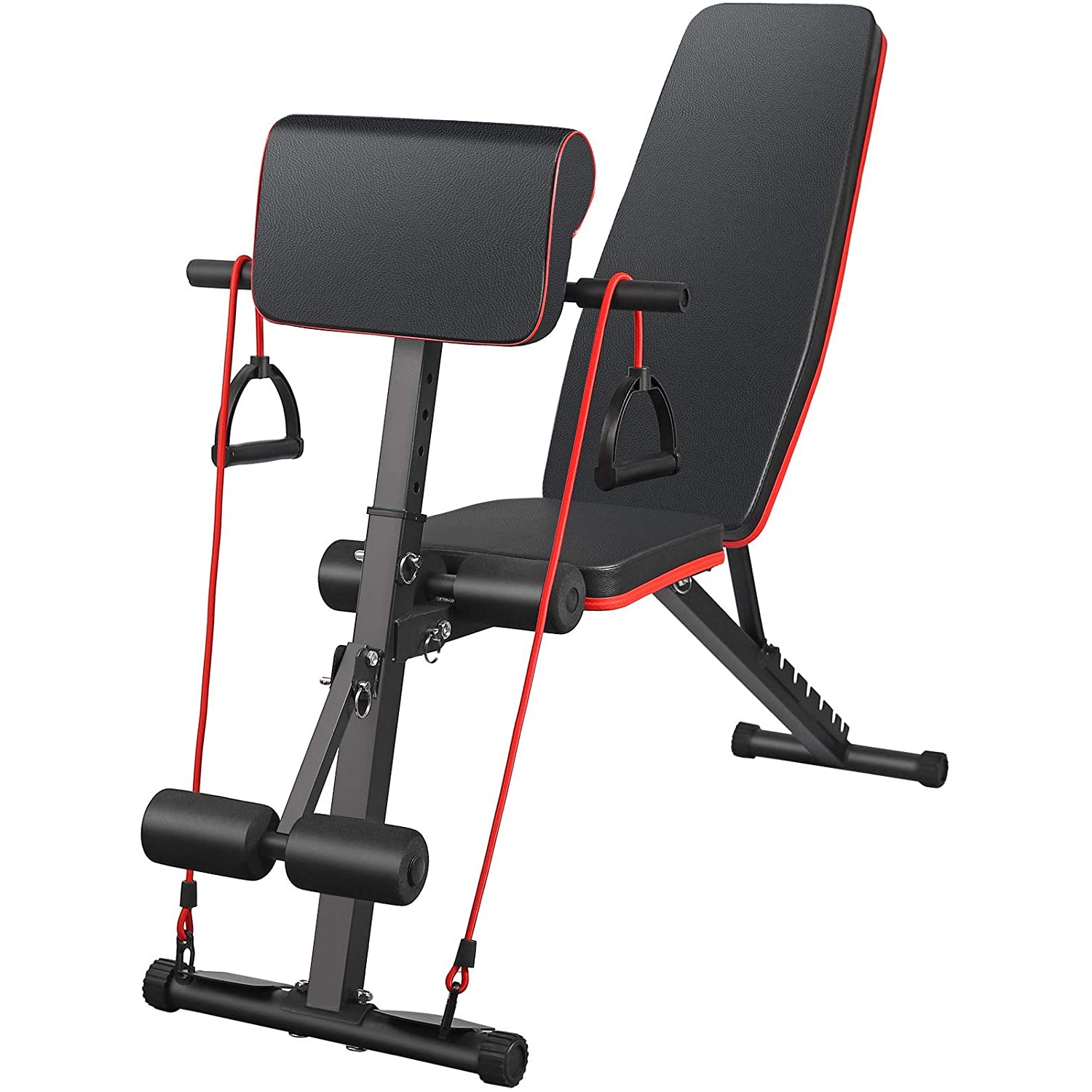 Weight Bench, VinTeam Fitness Benches 7-Level Adjustable, 700 lbs-capacity Bench Press Workout Set for Home Gym Full Body Training Exercise