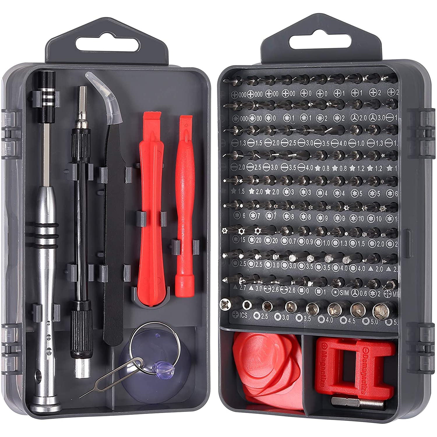 VinTeam Screwdriver Set 115 in 1 Precision Screwdriver Repair Tool Kit Magnetic Professional Removable Tool for iPhone X, 8, 7/ Cellphone/Computer/Tablet/Game Console/Electronic etc