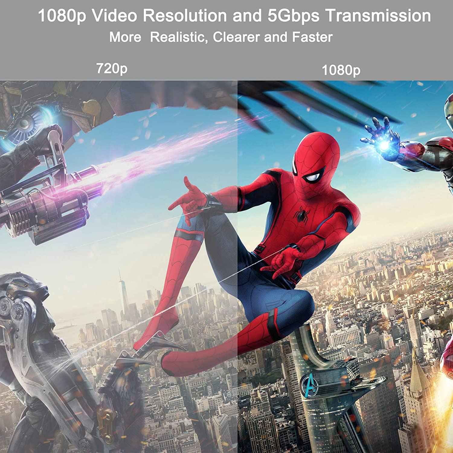 VinTeam HDMI to AV S-Video Converter 1080P HDMI to Composite 3RCA AV CVBS S-Video R/L Audio Converter Upscaler Support PAL/NTSC with RCA/S-Video Cable for PC PS3 TV STB VHS VCR Camera DVD