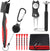 VINTEAM Golf Accessories Gift Set, Golf Towel, Golf Club Brush with Groove Cleaner, Foldable Divot Repair Tool with Ball Marker, Club Groove Cleaner Set and Golf Tee Holder - Golf Club Cleaning Kit