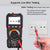 VinTeam Digital Multimeter 6000 Count TRMS Multimeter AC/DC Voltage/Current NCV Capacitance Temperature Resistance Diode Continuity with 5 Colors Multimeter Leads